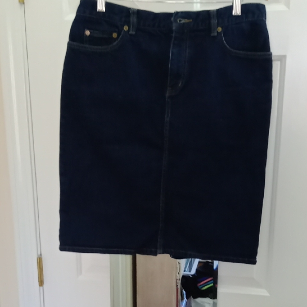 Dark Denim Skirt